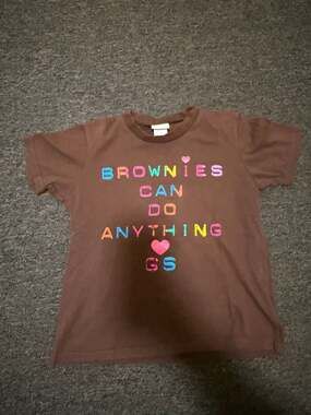 Girl Scouts Brownies Can Do Anything Graphic T-Shirt Kids Small (7/8)